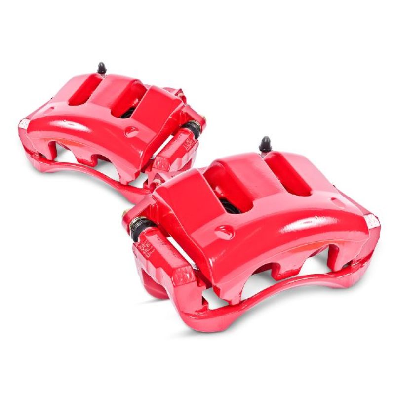 PowerStop, Power Stop Front Red Calipers w/ Brackets Pair Infiniti I30 2000-2001 / Maxima 2000-2001 | S2604