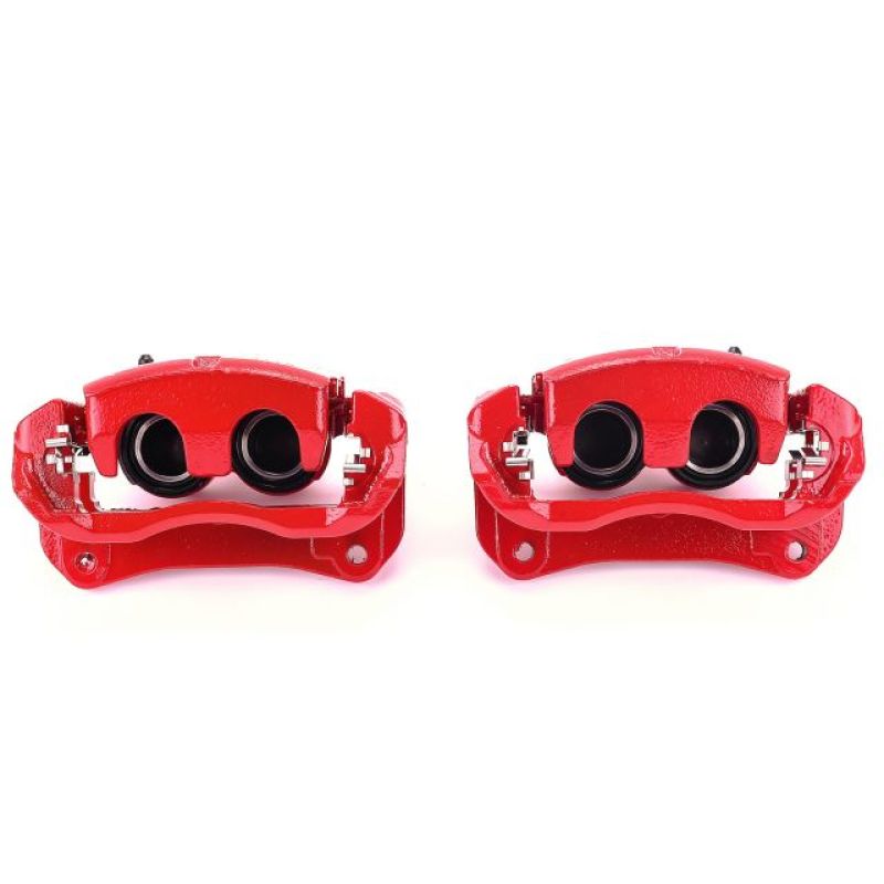 PowerStop, Power Stop Front Red Calipers w/ Brackets Pair Lexus RX350 2010-2018 / RX450h 2016-2020 / Toyota Highlander 2010-2019 / Sienna 2011-2020 | S6274