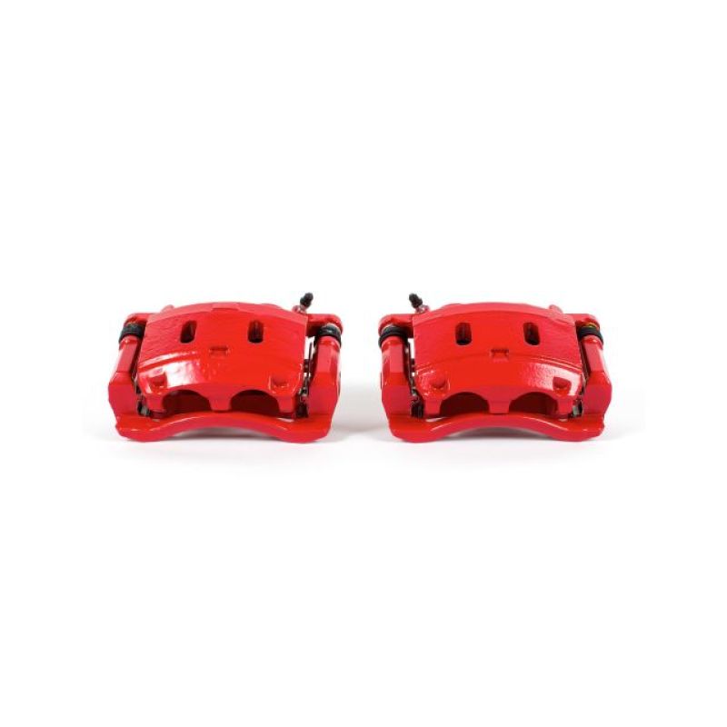 PowerStop, Power Stop Front Red Calipers w/Brackets Pair Infiniti QX56 2006-2013 / QX80 2014-2019 / Nissan Armada 2006-2022 / Titan 2008-2021 | L3339