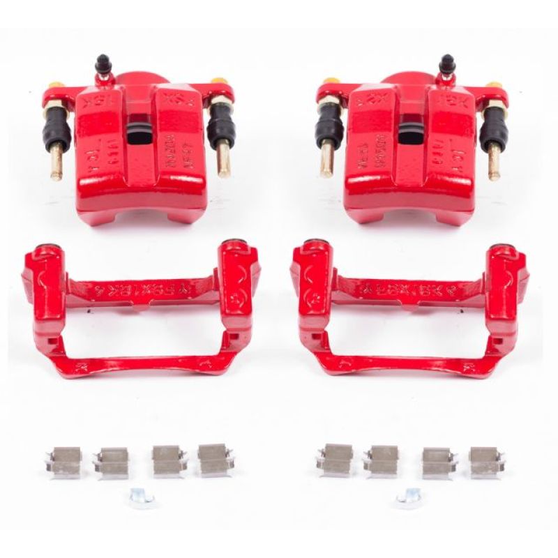 PowerStop, Power Stop Front Red Calipers w/Brackets Pair Mazda MX-5 Miata 2006-2015 | S3316