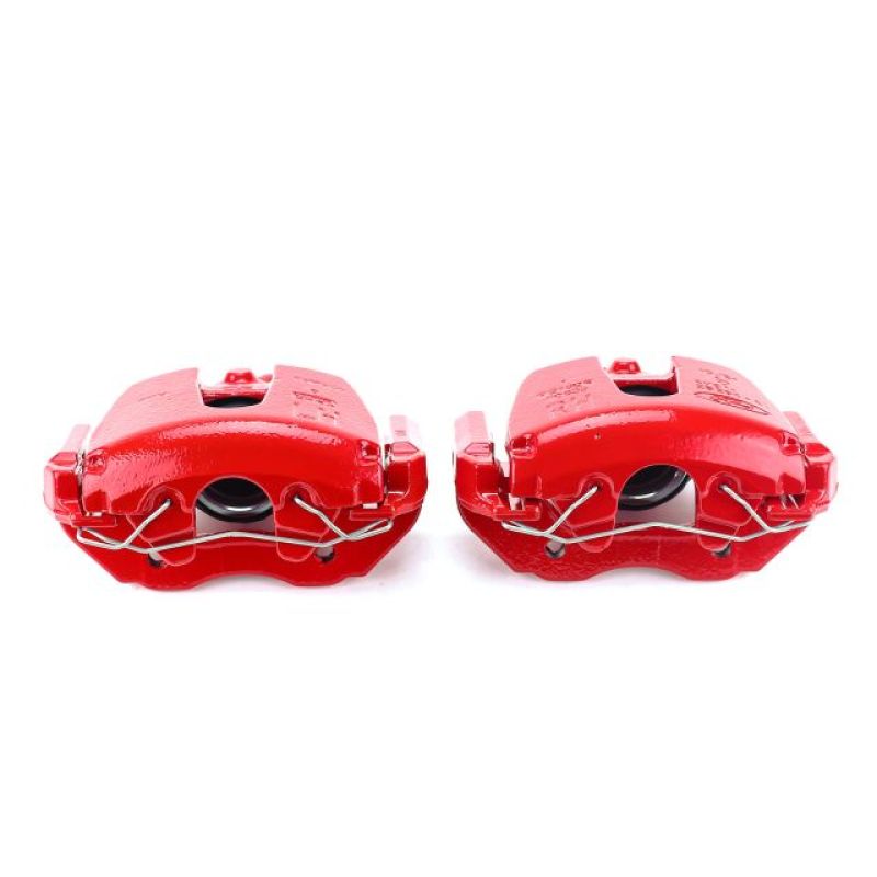 PowerStop, Power Stop Front Red Calipers w/Brackets Pair Mazda Mazdaspeed 3 2008-2013 / Mazdaspeed 5 2008-2010 | S2942B