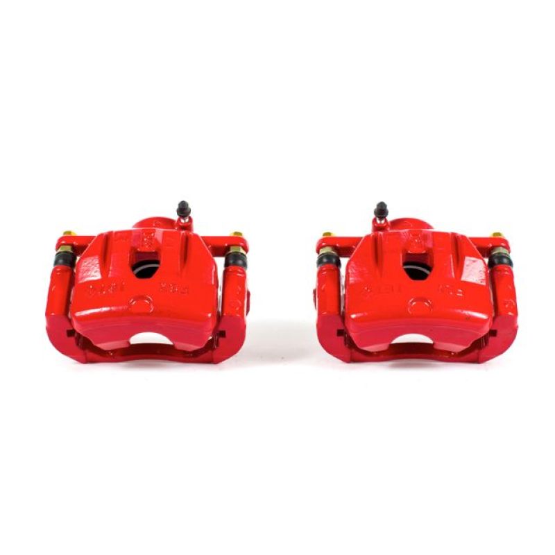 PowerStop, Power Stop Front Red Calipers w/Brackets Pair Mazda RX-8 2004-2007 | S3248