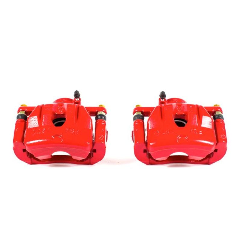 PowerStop, Power Stop Front Red Calipers w/Brackets Pair  Mazda RX-8 2004-2011 | S3248A