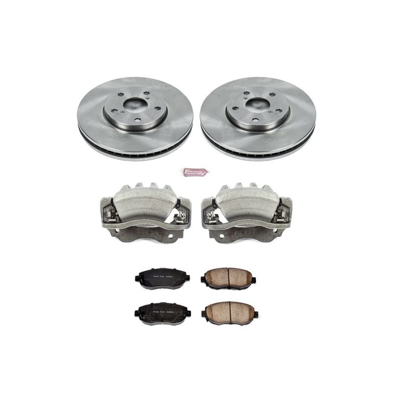 PowerStop, Power Stop  Front Z17 Autospecialty Brake  Kit w/ Calipers Lexus IS300 2001-2005 | KCOE1077