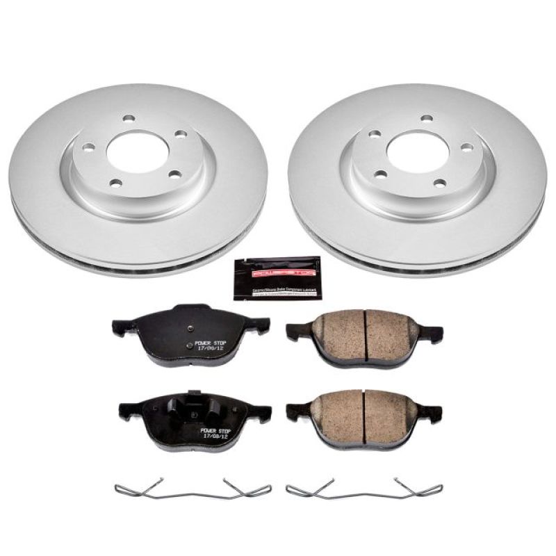 PowerStop, Power Stop  Front Z17 Evolution Geomet Coated Brake Kit Mazda 3 2004-2013 / 5 2006-2015 | CRK125