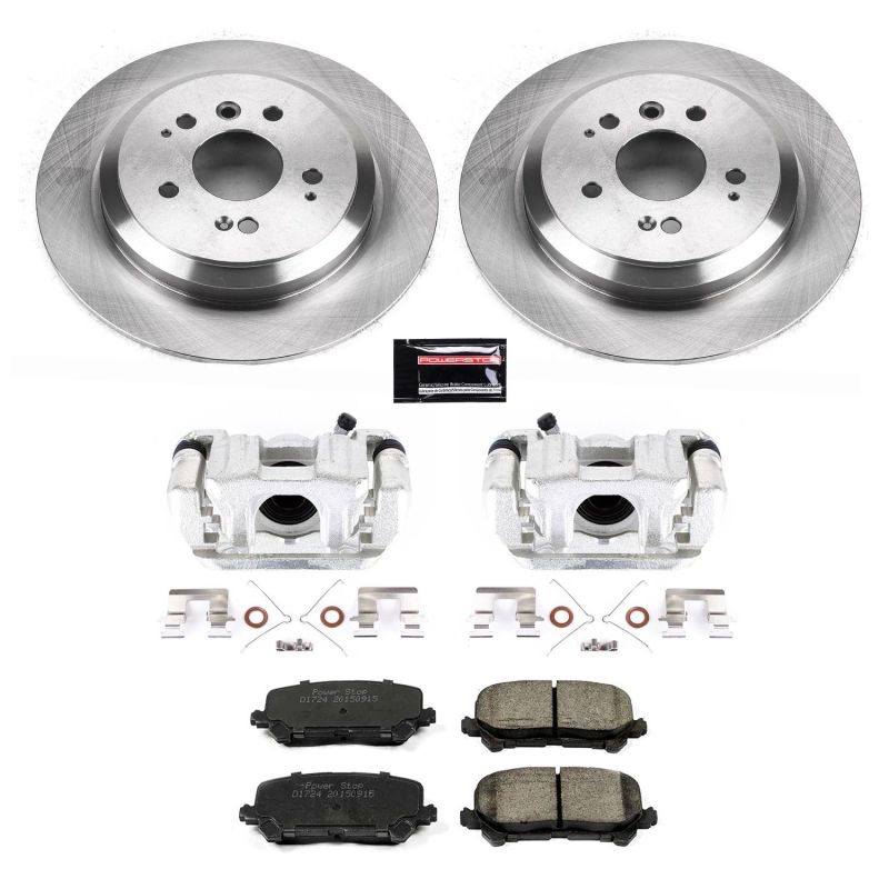 PowerStop, Power Stop  Rear Autospecialty Brake Kit w/ Calipers Honda Pilot 2016-2021 / Ridgeline 2017-2020 | KCOE7727