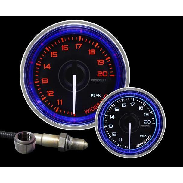 Prosport, Prosport 52mm Crystal Blue/White Wideband Air Fuel Ratio Kit - Universal