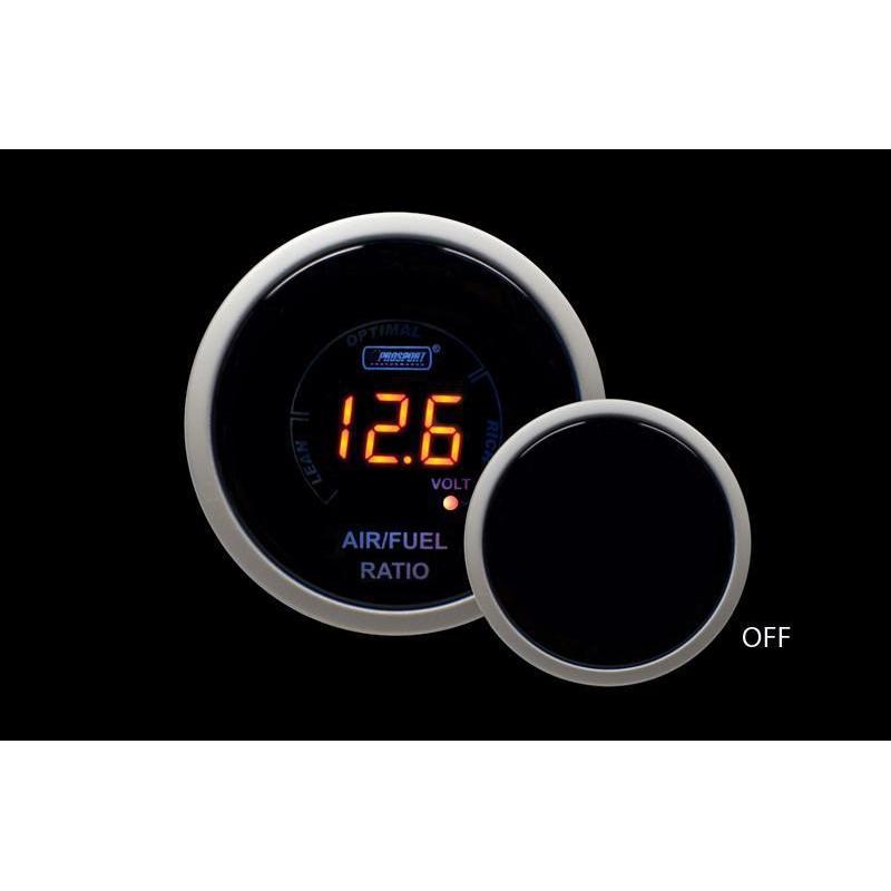 Prosport, Prosport 52mm Digital Air Fuel Ratio & Volt Gauge - Amber - Universal