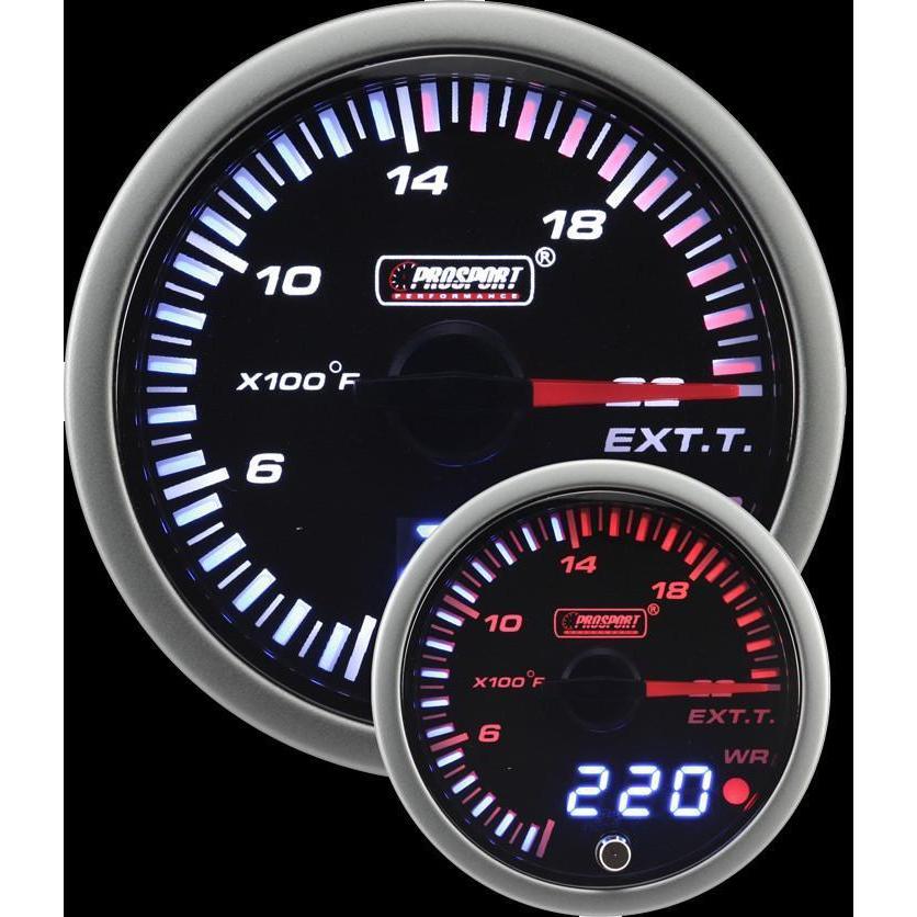 Prosport, Prosport 52mm JDM Electrical Exhaust Gas Temperature Gauge - Universal