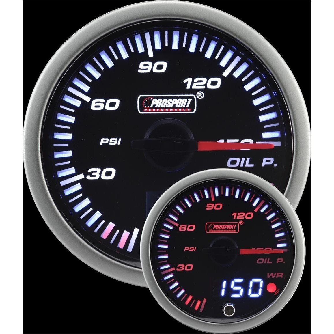 Prosport, Prosport 52mm JDM Electrical Oil Pressure Gauge - Universal