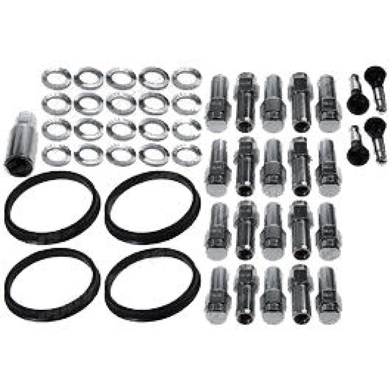 Race Star, Race Star 1/2in Ford Closed End Deluxe Lug Kit (Off Set Washers) - 20 PK