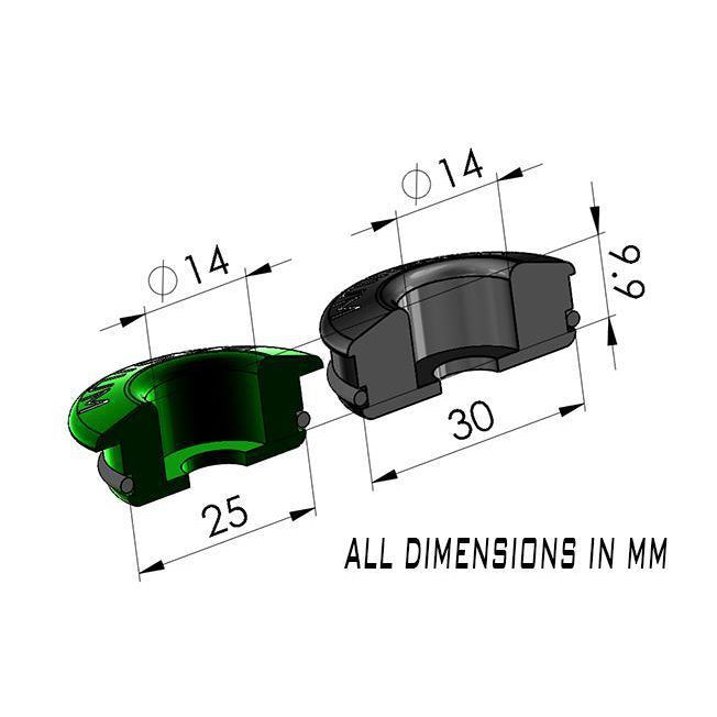 Radium Engineering, Radium 25mm 4 Cylinder Injector Seats NIssan 240sx SR20DET S14/S15, SR20VE FWD